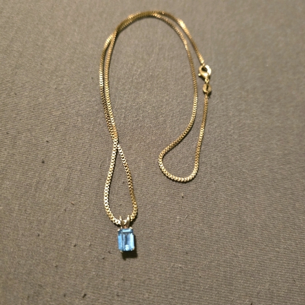 Blue Necklace .925 Sterling